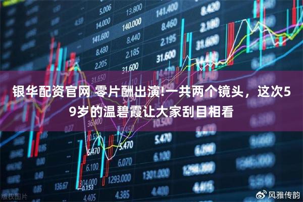 银华配资官网 零片酬出演!一共两个镜头，这次59岁的温碧霞让大家刮目相看